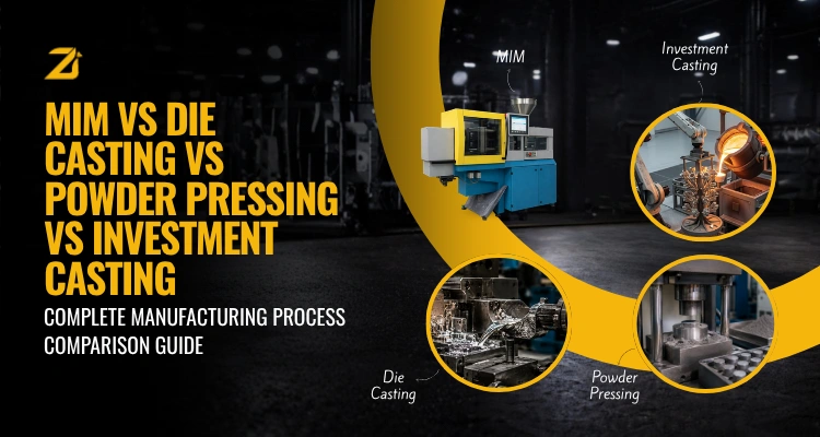 MIM vs Die Casting vs Powder Pressing vs Investment Casting